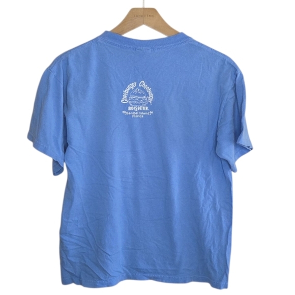 Anvil | Cheeburger Cheeburger Blue Short Sleeve Graphic Tee Size Medium - Picture 5 of 5